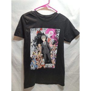 DanganRonpa 3 Women's Anime Black Graphic T Shirt Size S 100% Cotton